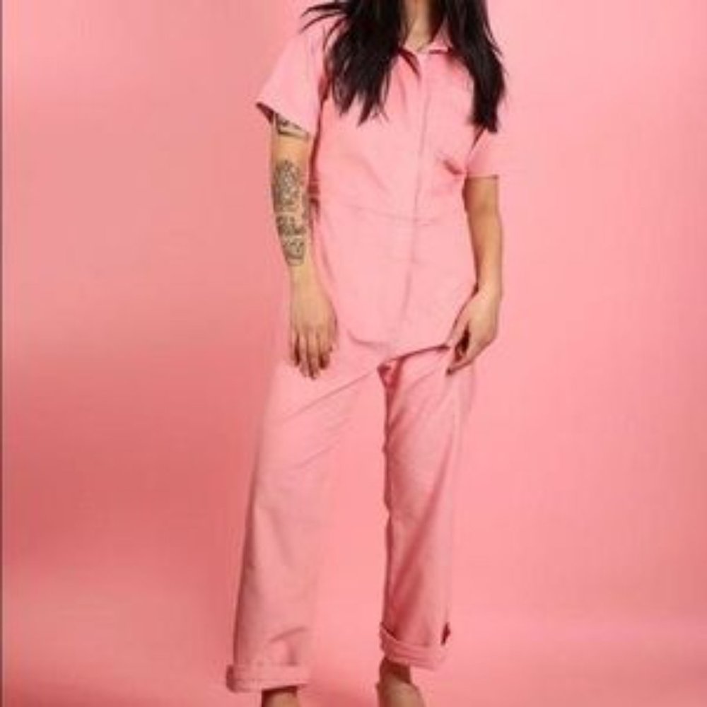 Nooworks Corduroy Coveralls- Pink